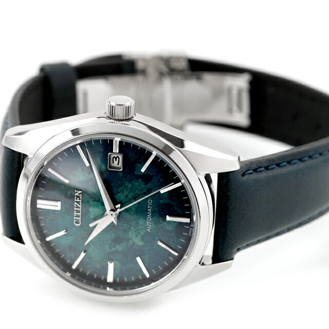 中古 シチズン CITIZEN コレクション メカニカル 銀箔漆文字盤モデル 日本製 薄型 NB1060-12L アナログ 腕時計 ブランド メンズ ネイビー UW-CT-PM-00014