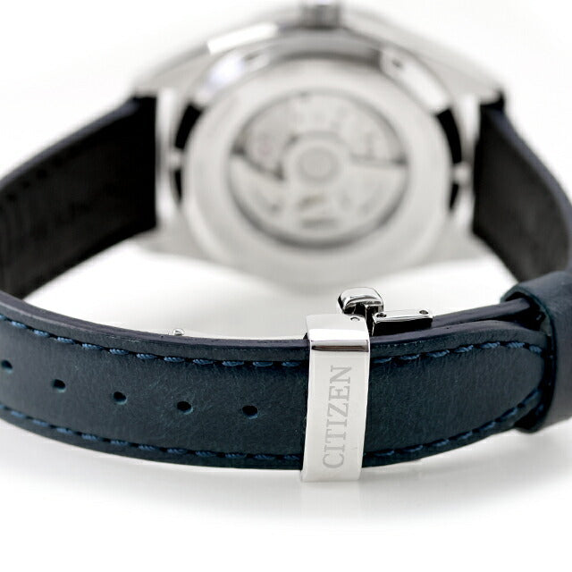 中古 シチズン CITIZEN コレクション メカニカル 銀箔漆文字盤モデル 日本製 薄型 NB1060-12L アナログ 腕時計 ブランド メンズ ネイビー UW-CT-PM-00014