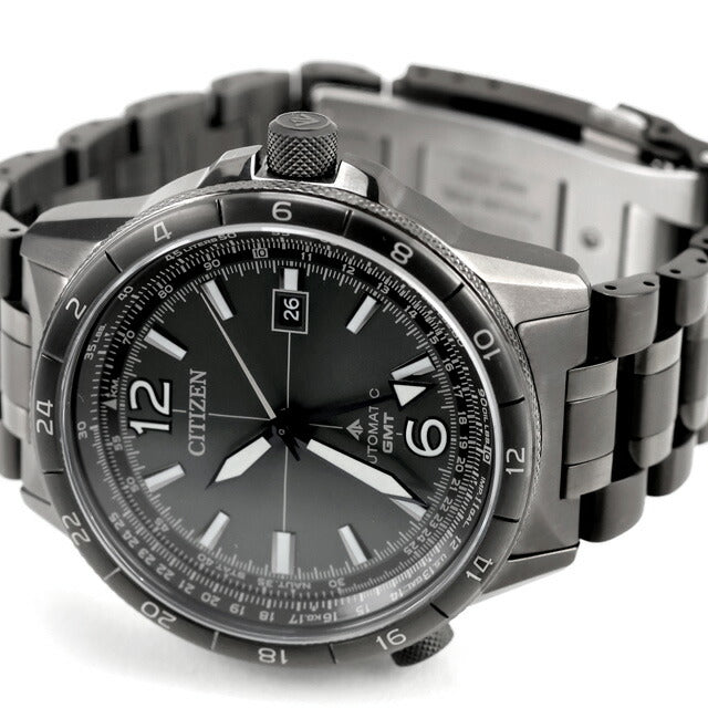 中古 美品 シチズン CITIZEN プロマスター SKY スカイシリーズ メカニカルGMT 耐磁2種 NB6045-51H アナログ 腕時計 ブランド メンズ UW-CT-PM-00017