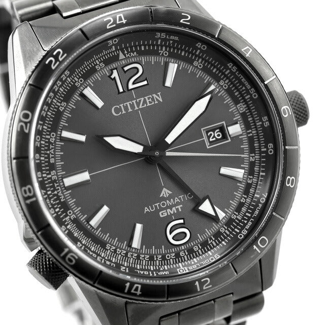中古 美品 シチズン CITIZEN プロマスター SKY スカイシリーズ メカニカルGMT 耐磁2種 NB6045-51H アナログ 腕時計 ブランド メンズ UW-CT-PM-00017