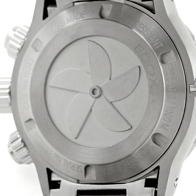中古 超美品 エドックス EDOX クロノオフショア1 CO-1 チタン クォーツクロノグラフ 10242-TINM-GIDNO アナログ 腕時計 ブランド メンズ UW-ED-C1-00001