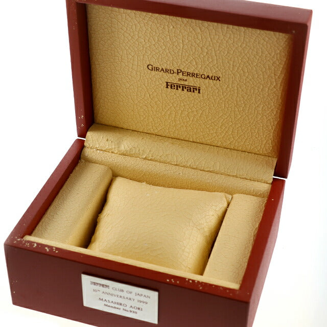 中古 ジラール・ペルゴ Girard Perregaux フェラーリ クロノ 80200 Wネーム コラボ デュボア・デュプラ 80200.0.11.6656 腕時計 メンズ UW-GP-FE-00002