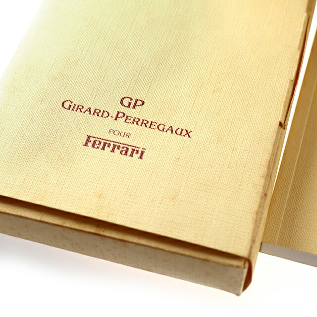 中古 ジラール・ペルゴ Girard Perregaux フェラーリ クロノ 80200 Wネーム コラボ デュボア・デュプラ 80200.0.11.6156 腕時計 メンズ UW-GP-FE-00003