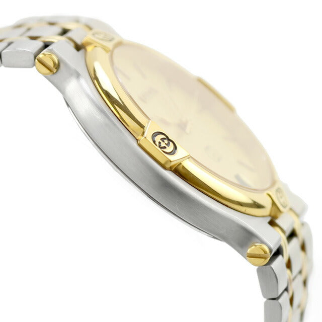 中古 美品 グッチ GUCCI ヴィンテージ 9000Mシリーズ コンビカラー ハイブランド 9000M アナログ 腕時計 ブランド ユニセックス ゴールド UW-GU-OT-00004