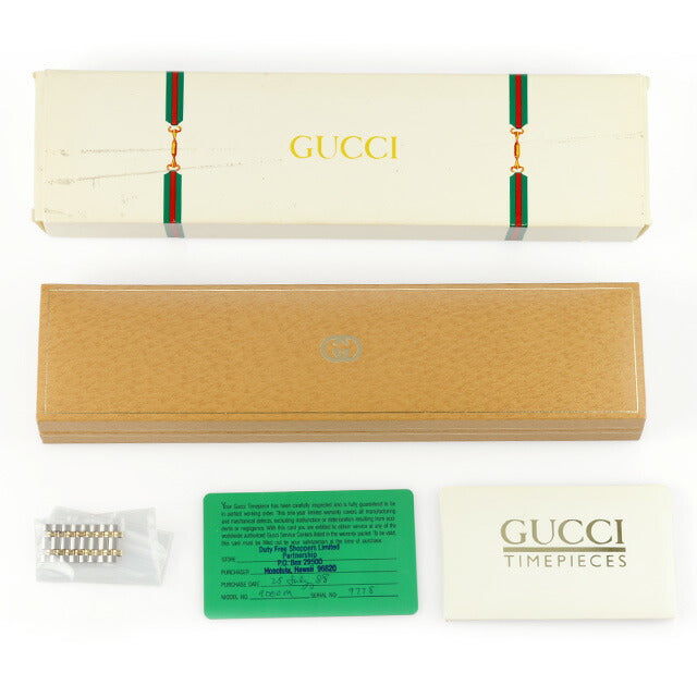 中古 美品 グッチ GUCCI ヴィンテージ 9000Mシリーズ コンビカラー ハイブランド 9000M アナログ 腕時計 ブランド ユニセックス ゴールド UW-GU-OT-00004