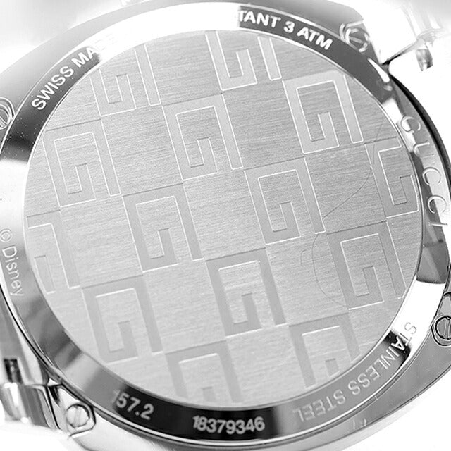 中古 美品 グッチ GUCCI ディズニーコラボ ミッキー グリップクロノグラフ レアモデル YA157306 アナログ 腕時計 ブランド メンズ ホワイト UW-GU-OT-00005