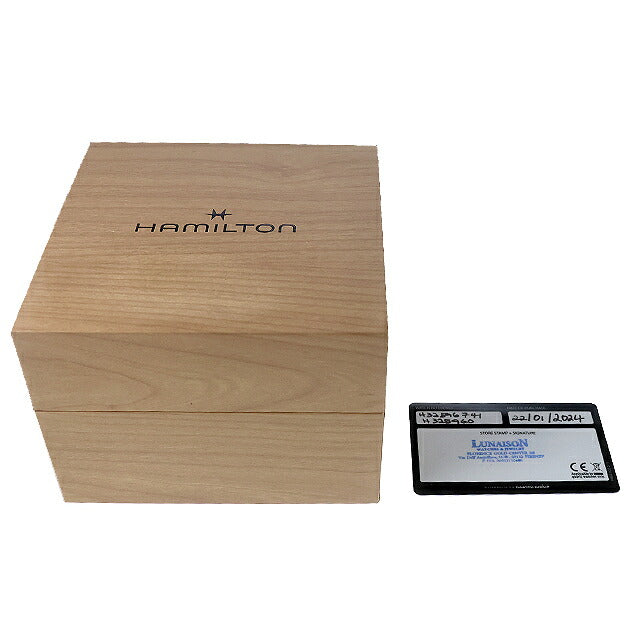 中古 超美品 ハミルトン HAMILTON ジャズマスター オートクロノ 自動巻きクノログラフ H32596741 アナログ 腕時計 ブランド メンズ ネイビー ブラック UW-HA-JM-00008