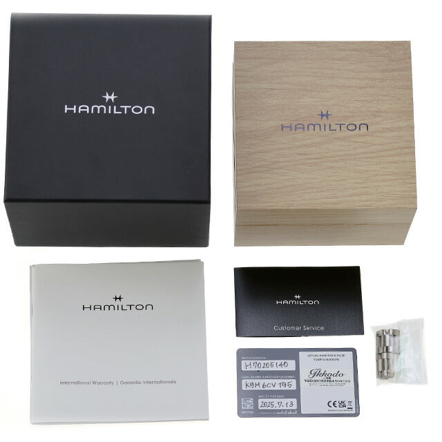 中古 美品 ハミルトン HAMILTON カーキ フィールド チタニウム オート 38mm H70205140 アナログ 腕時計 ブランド メンズ ブルー UW-HA-KH-00008