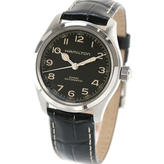 中古 ハミルトン HAMILTON カーキ フィールド マーフ38mm インターステラー H70405730 アナログ 腕時計 ブランド メンズ ブラック 黒 UW-HA-KH-00009