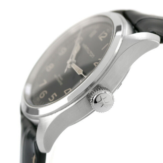 中古 ハミルトン HAMILTON カーキ フィールド マーフ38mm インターステラー H70405730 アナログ 腕時計 ブランド メンズ ブラック 黒 UW-HA-KH-00009