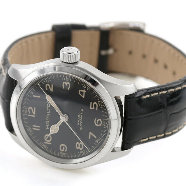 中古 ハミルトン HAMILTON カーキ フィールド マーフ38mm インターステラー H70405730 アナログ 腕時計 ブランド メンズ ブラック 黒 UW-HA-KH-00009