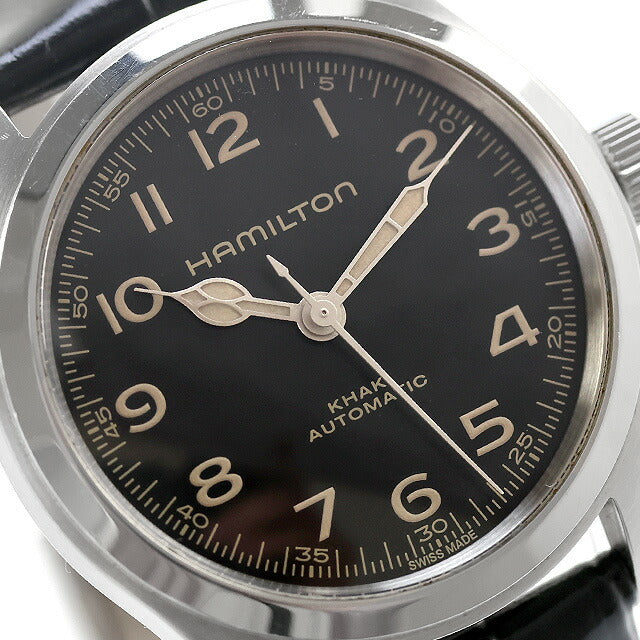 中古 ハミルトン HAMILTON カーキ フィールド マーフ38mm インターステラー H70405730 アナログ 腕時計 ブランド メンズ ブラック 黒 UW-HA-KH-00009