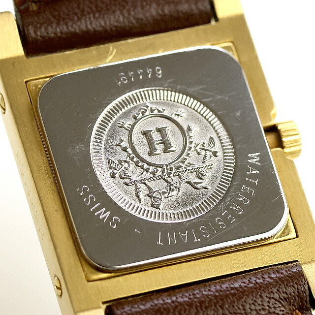 Used HERMES Medor Studded Watch Quartz Brand Discontinued Model Medor Analog Watch Brand Women&