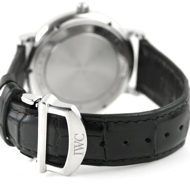 中古 IWC IWC ポートフィノ オートマティック 40mm 薄型 ドレスウォッチ IW356502 アナログ 腕時計 ブランド メンズ ブラック UW-IW-PF-00001