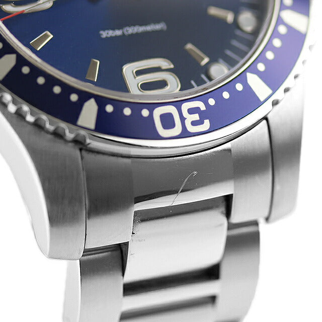 中古 ロンジン LONGINES ハイドロコンクエスト クォーツ 39mm ダイバーズ ミドルサイズ L3.730.4.96.6 アナログ 腕時計 ブランド メンズ UW-LO-HC-00002