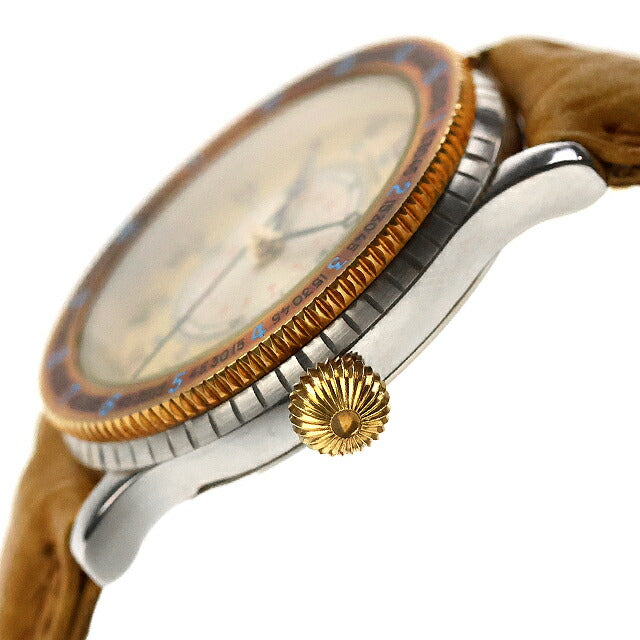 中古 美品 ロンジン LONGINES K18無垢ベゼル リンドバーグ アワーアングル 750YG ヘリテージ 628-5229-4623 腕時計 ブランド メンズ UW-LO-HT-00002