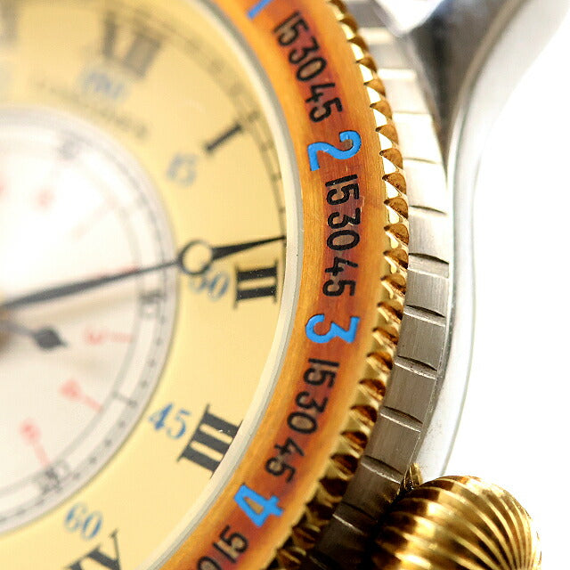 中古 美品 ロンジン LONGINES K18無垢ベゼル リンドバーグ アワーアングル 750YG ヘリテージ 628-5229-4623 腕時計 ブランド メンズ UW-LO-HT-00002