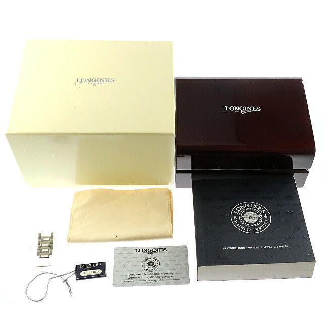 中古 ロンジン LONGINES マスターコレクション クロノグラフ L688 自動巻きクロノ L2.759.4.78.6 アナログ 腕時計 ブランド メンズ UW-LO-MC-00002
