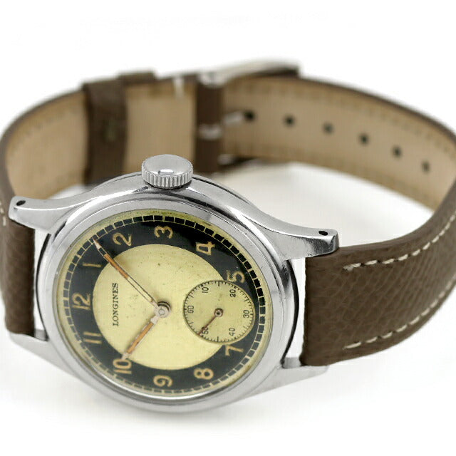 中古 OH済 ロンジン LONGINES ブルズアイ セイタケケース スモセコ セクターダイヤル Cal.12.68Z アナログ 腕時計 ブランド メンズ UW-LO-OT-00002