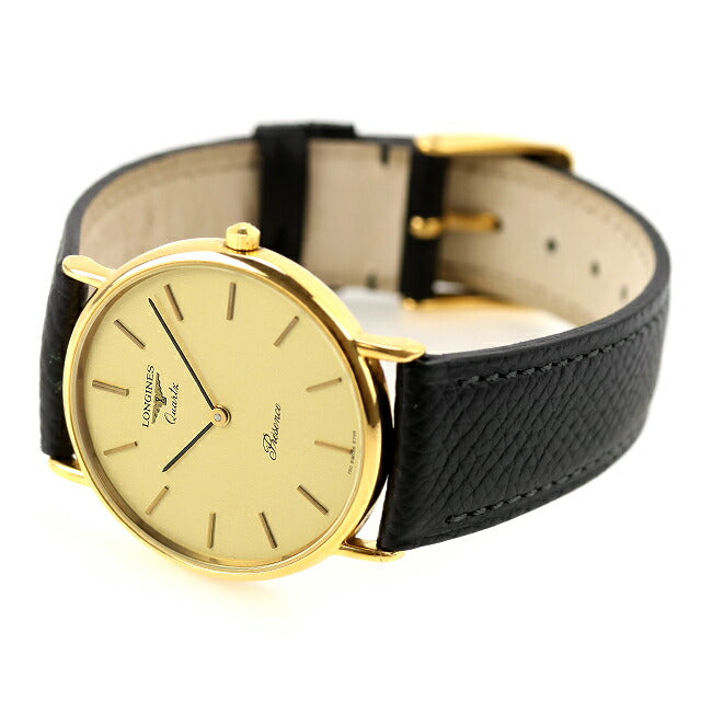 中古 ベルト未使用品 ロンジン LONGINES プレザンス ラウンド バーインデックス GPケース L150.4 アナログ 腕時計 ブランド メンズ UW-LO-OT-00003