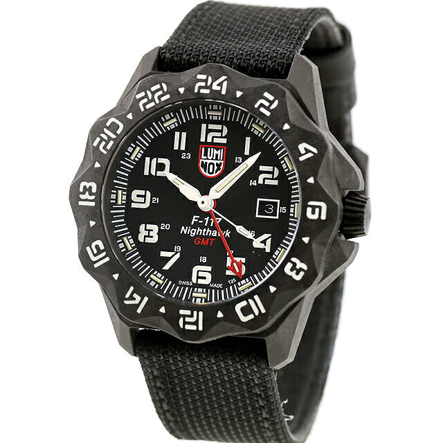 中古 美品 ルミノックス LUMINOX F-117 NIGHTHAWK 6440 SERIES GMT ステルス戦闘機 ルミノバ T25 アナログ 腕時計 ブランド メンズ UW-LX-OT-00001