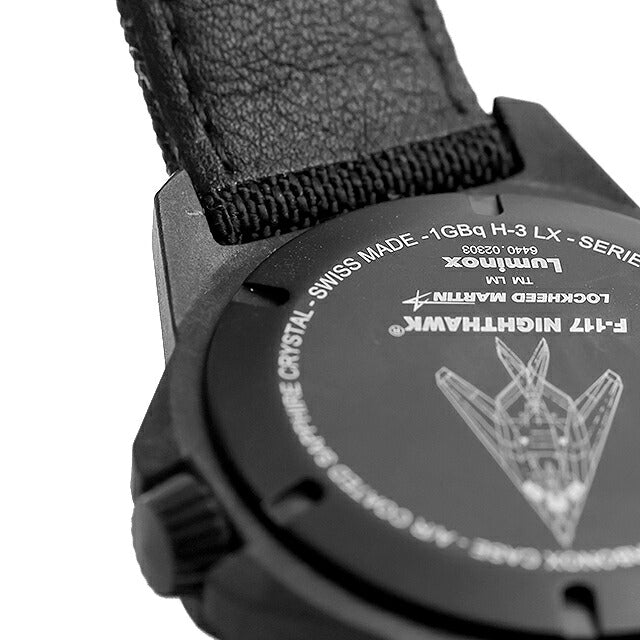 中古 美品 ルミノックス LUMINOX F-117 NIGHTHAWK 6440 SERIES GMT ステルス戦闘機 ルミノバ T25 アナログ 腕時計 ブランド メンズ UW-LX-OT-00001