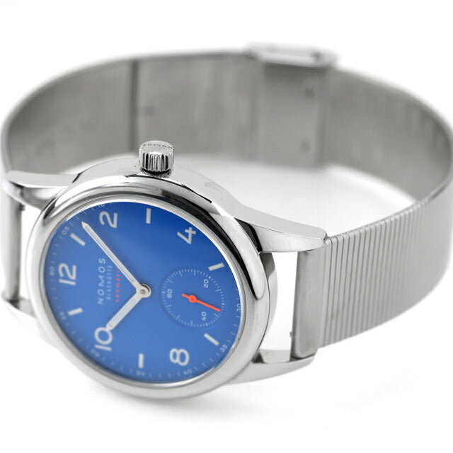 中古 ベルト純正交換済 ノモス NOMOS クラブ ネオマティック CL130011SB2 アナログ 腕時計 ブランド メンズ ブルー UW-NO-CL-00001