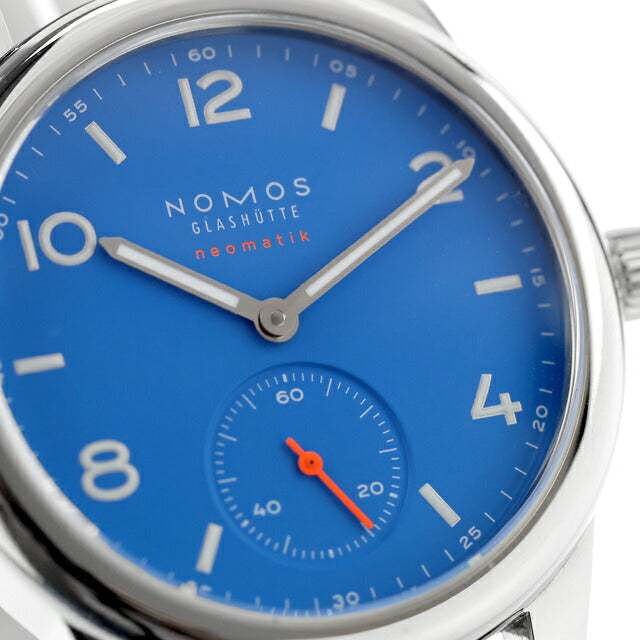 中古 ベルト純正交換済 ノモス NOMOS クラブ ネオマティック CL130011SB2 アナログ 腕時計 ブランド メンズ ブルー UW-NO-CL-00001