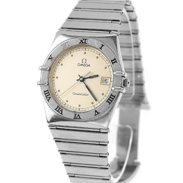 中古 ジャンク 稼働品 オメガ OMEGA コンステレーション マンハッタン 青針 リューズ固着 396.1076 アナログ 腕時計 ブランド メンズ UW-OM-CS-00009