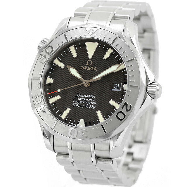 オメガ アナログ時計 シルバー 中古 美品 オメガ OMEGA シーマスター プロフェッショナル 300M クロノ