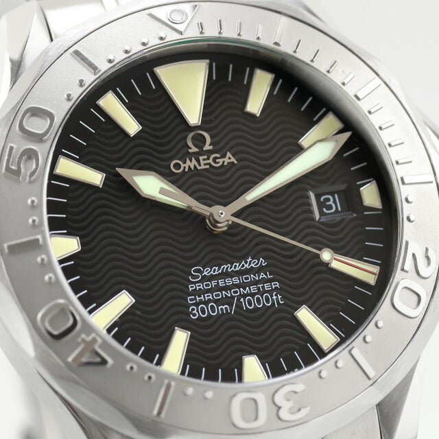 中古 美品 オメガ OMEGA シーマスター プロフェッショナル 300M クロノメーター WGベゼル 2230.50 アナログ 腕時計 ブランド メンズ UW-OM-SM-00010