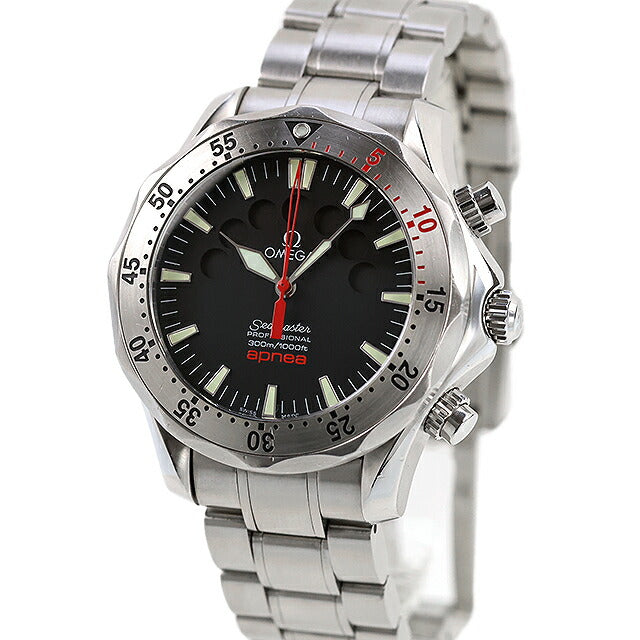 Used OMEGA Seamaster Apnea Mayor 300 Countdown Chronograph 2595.50 Analog Watch Brand Men&