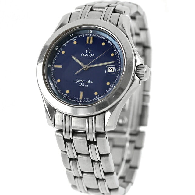 Used OMEGA Seamaster 120m Date Quartz 36mm Thin 2511.80 Analog Watch Brand Men&