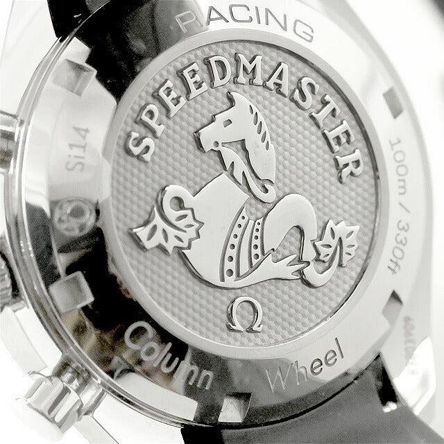 中古 美品 オメガ OMEGA スピードマスター レーシング 40mm ラバーストラップ 自動巻クロノ 326.32.40.50.01.001 腕時計 ブランド メンズ UW-OM-SP-00004