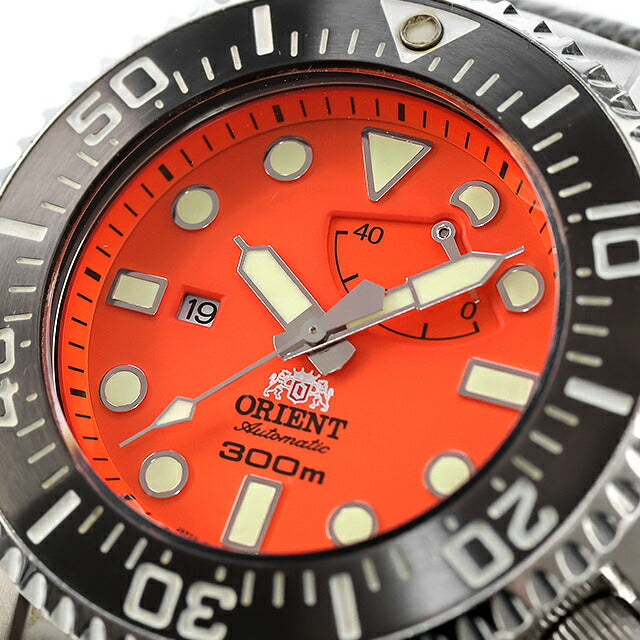 中古 オリエント ORIENT 300m飽和潜水用 ダイバーズ 社外ベルト WV0051EL アナログ 腕時計 ブランド メンズ オレンジ UW-OR-OT-00008