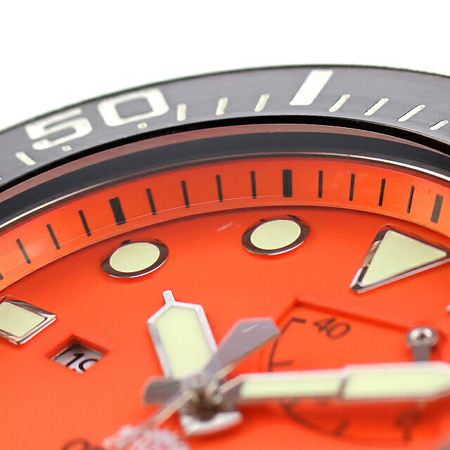 中古 オリエント ORIENT 300m飽和潜水用 ダイバーズ 社外ベルト WV0051EL アナログ 腕時計 ブランド メンズ オレンジ UW-OR-OT-00008