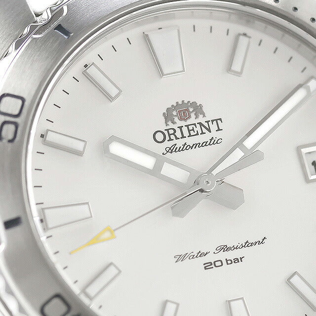 中古 美品 オリエント ORIENT スポーツ MAKO マコ 自動巻き ソリッドベゼル 機械式 RN-AC0Q03S アナログ 腕時計 ブランド メンズ ホワイト UW-OR-OT-00020