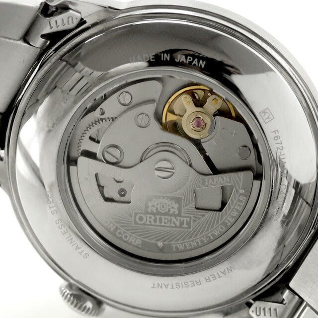 中古 美品 オリエント ORIENT バンビーノ クラシック ボンベダイヤル RN-AC0001S アナログ 腕時計 ブランド メンズ ホワイト 白 UW-OR-OT-00022