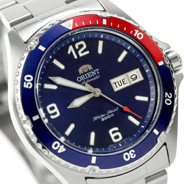 中古 美品 オリエント ORIENT マコXL 海外モデル MAKO ペプシ ダイバーズ SAA02009D3 アナログ 腕時計 ブランド メンズ ブルー UW-OR-OT-00024