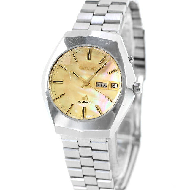 二手大修 Orient Chrono Ace 墨西哥贝壳表盘复古 H429-30260 模拟手表品牌男式 UW-OR-OT-00030