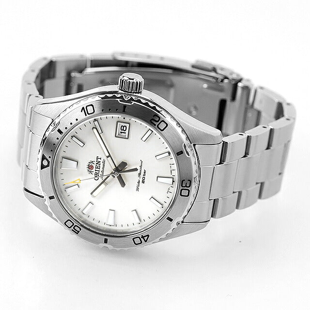 中古 美品 オリエント ORIENT マコ 40 ダイバーデザイン RN-AC0Q03S アナログ 腕時計 ブランド メンズ シルバー UW-OR-OT-00035
