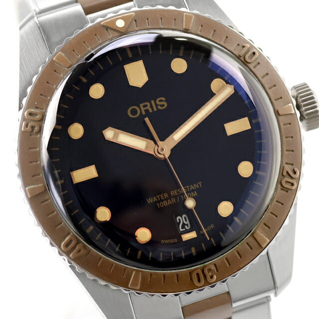 用过的ORIS DIVERD 65 40mm青铜组合双色青铜BICO 01 733 7707 4355-07 8 20 17男士手表品牌UW-OS-OOT-ot-00001