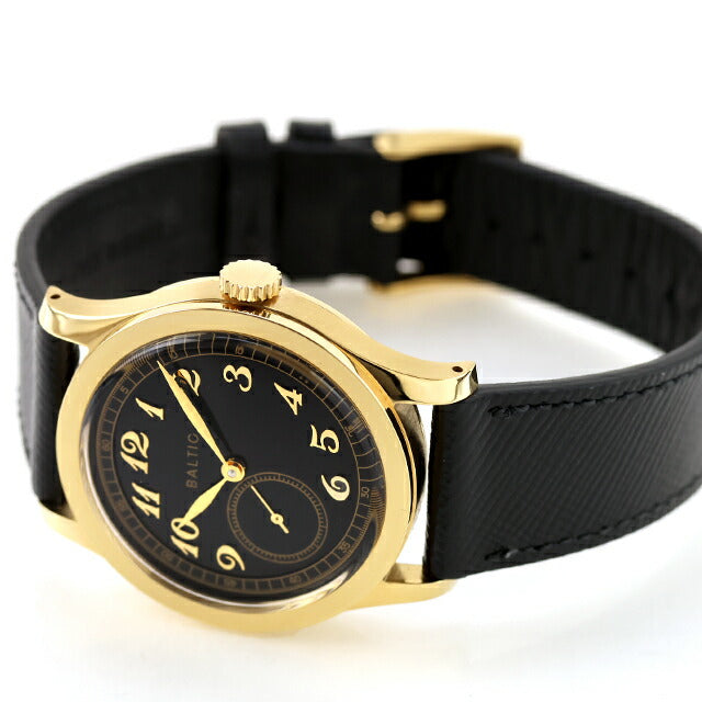 中古 超美品 バルティック BALTIC バルチック マイクロローター MR01 PVD ブレゲ数字 スモセコ mr01blackgold 腕時計 ブランド メンズ UW-OTH-00049