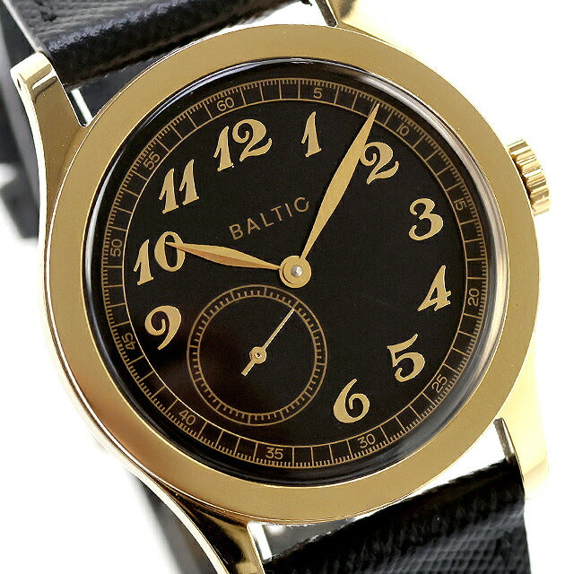 中古 超美品 バルティック BALTIC バルチック マイクロローター MR01 PVD ブレゲ数字 スモセコ mr01blackgold 腕時計 ブランド メンズ UW-OTH-00049