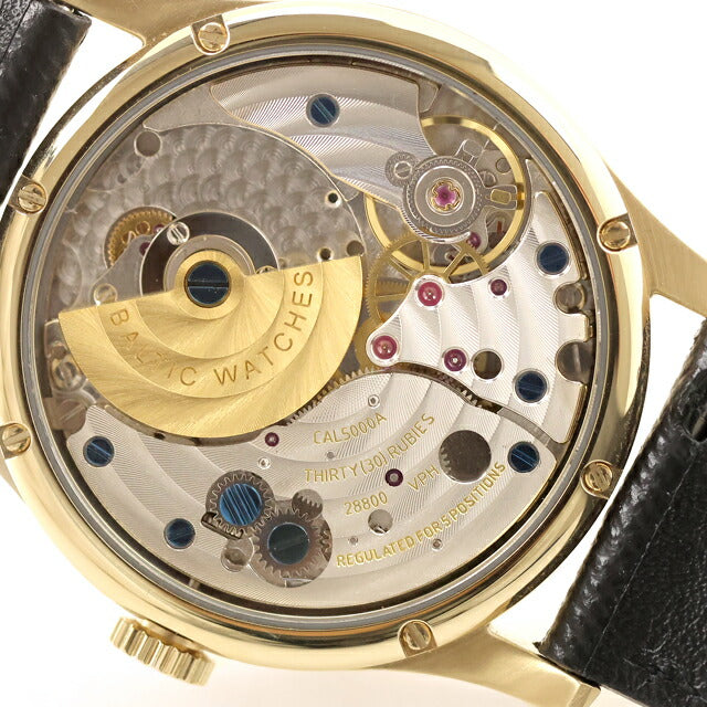 中古 超美品 バルティック BALTIC バルチック マイクロローター MR01 PVD ブレゲ数字 スモセコ mr01blackgold 腕時計 ブランド メンズ UW-OTH-00049