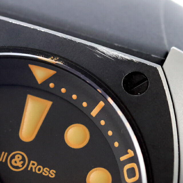 中古 ベル&ロス Bell & Ross INSTRUMENTS BR02 マリーン 1000M ダイバーズウォッチ BR02-92 アナログ 腕時計 ブランド メンズ ブラック 黒 UW-OTH-00051
