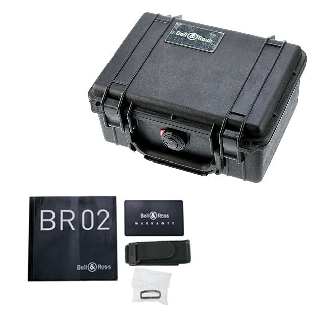中古 ベル&ロス Bell & Ross INSTRUMENTS BR02 マリーン 1000M ダイバーズウォッチ BR02-92 アナログ 腕時計 ブランド メンズ ブラック 黒 UW-OTH-00051