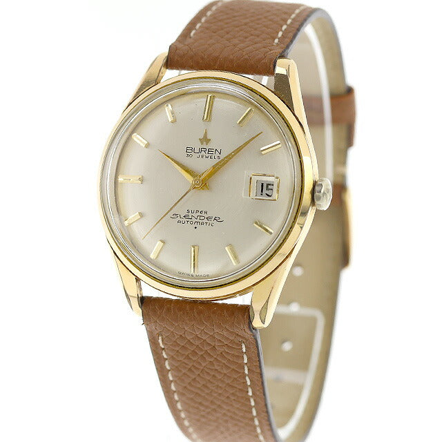 BUREN ビューレン SUPER SLENDER AUTOMATIC 自動巻 メンズ腕時計 稼動
