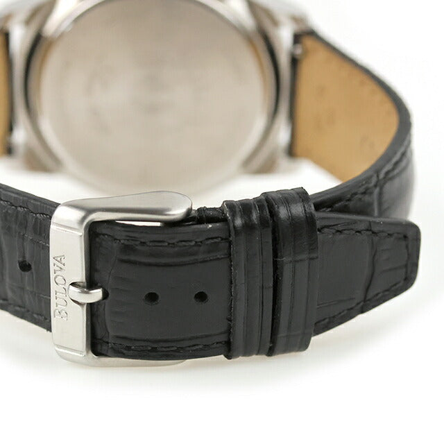 中古 ブローバ BULOVA Competence ヴィンテージクオーツクロノグラフ 黒文字盤 クオーツクロノ黒面黒革 アナログ 腕時計 ブランド メンズ UW-OTH-00058