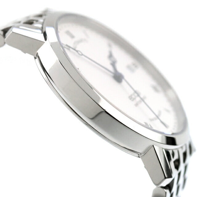 中古 超美品 エポス EPOS オリジナーレ 3針デイト シンプル スイス製自動巻き ETA 3387RSLM アナログ 腕時計 ブランド メンズ ホワイト UW-OTH-00060